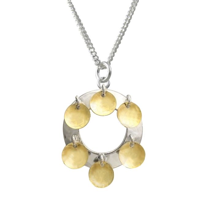 Huvudbild Halsband Risku Silver 21 mm 6 Löv