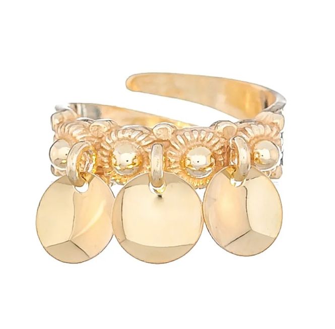 Huvudbild Ring Justerbar Förgyld 1,8 cm